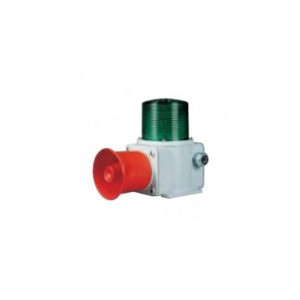 SHDL Heavy-Duty LED Steady/Flashing Warning Light & Electric Horn Combination for Vessels and Heavy Industry Applications