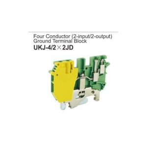 UKJ-4/2x2JD Four Conductor Ground Terminal Block